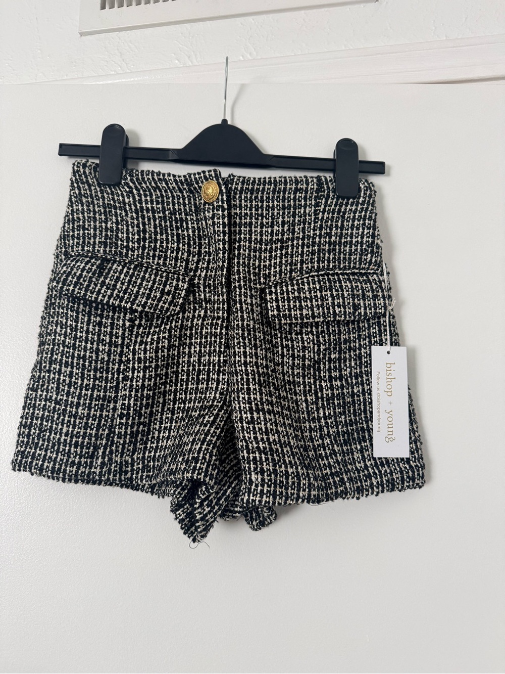 Anthropologie bishop + young Quinn Tweed Dress Shorts